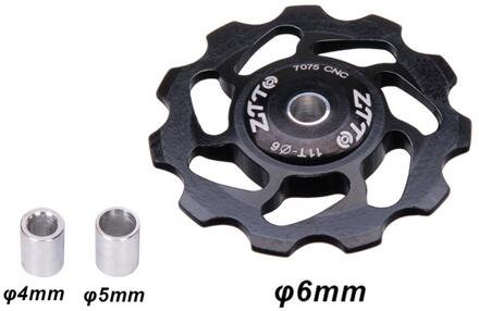 11 T Aluminium Mtb Fiets Achterderailleur Pulley Jockey Racefiets Gids Roller Spanner Deel Fietsen Accessoire zwart