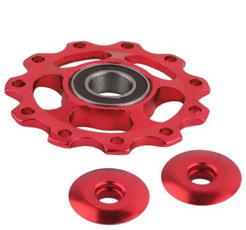 11 Tand Mtb Keramische Lager Neuswiel Katrol Road Fiets Derailleur rood