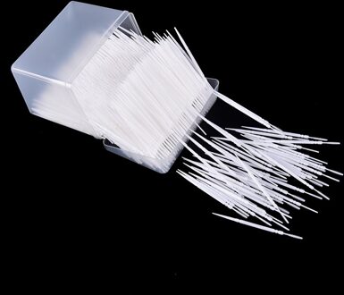 1100 Stks/doos Bleken Tandenstokers 2 Manier Interdentale Tandenborstel Pick Plastic Dental Picks Mondhygiëne 6.5 Cm Tandenstokers