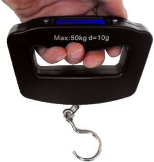 110LB 50Kg/10G Draagbare Bagage Schaal Voor Koffer Reistas Bagage Weegt Digitale Vissen Schaal Opknoping Haak