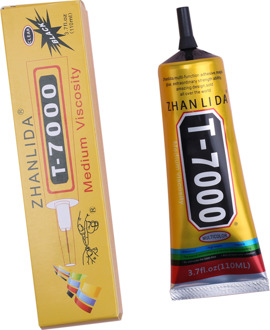 110Ml E8000 Super Mobiele Telefoon Screen Lijm Kleding Textiel Stof Rubber Component T7000 T8000 T5000 B7000 Sieraden Bead Lijm T7000 110ML zwart