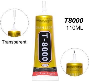 110Ml E8000 Super Mobiele Telefoon Screen Lijm Kleding Textiel Stof Rubber Component T7000 T8000 T5000 B7000 Sieraden Bead Lijm T8000 110ML doorzichtig