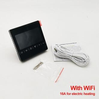 110V 120V 230V Alle Touch Screen Temperatuurregelaar Thermoregulator Black Back Licht Elektrische Verwarming Kamerthermostaat Wifi zwart-16A- met WiFi