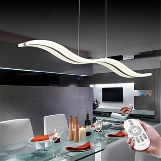 110V-220V 38W Modern Acrylic Wave LED Chandelier Light Stylish Lamp Decorative Ceiling Lighting Lamp Living Dining Room