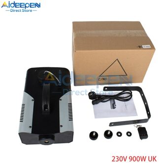 110V 220V 900W High Power 1L Nano Desinfectie Verstuiver Afstandsbediening Rookmachine Spuit Us/Eu/Uk Plug Voor Car Home Office 230V 900W 1L UK