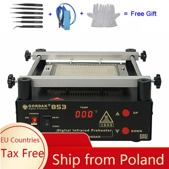 110V 220V Gordak 853 IR Preheater Station Lead Free Infrared Preheating Station BGA Repair Machine