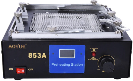 110V/220V Infrared Digital Preheating Station Table Rework Station Soldering Station IR Preheating Heating Disk Area 130*130 mm
