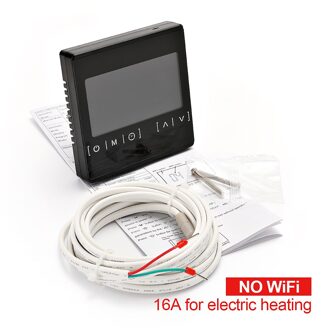 110V 220V Slimme Thermostaat Wifi Temperatuur Controller Kan Worden Gebruikt Met Google Home Alexa zwart-16A-nee WiFi