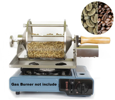 110V/220V Small Household Fuel Gas Coffee Beans Baking Machine Direct Fire Roaster 400G Capacity Glass Transparent Visualization