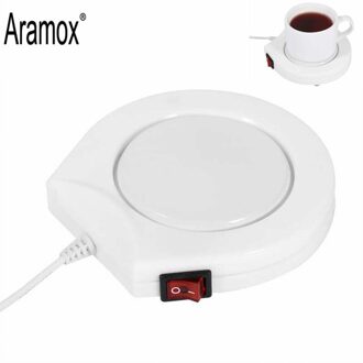 110V Wit Warmer Koffie Cup Elektrische Aangedreven Cup Warmer Heater Pad Voor Koffie Thee Melk Mok