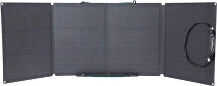 110W Solar Panel Powerstation Zwart