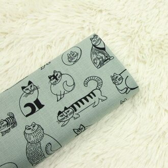 110X45Cm Dikke 100% Katoen Kat Gedrukt Doek Naaien Jurk Quilten Stoffen Voor Patchwork Handwerken Diy Handgemaakte materiaal katoen kleding stof 2