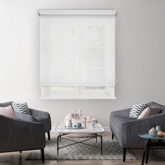 1112 Lichtdoorlatend Rolgordijn Wit Effen 210x190cm