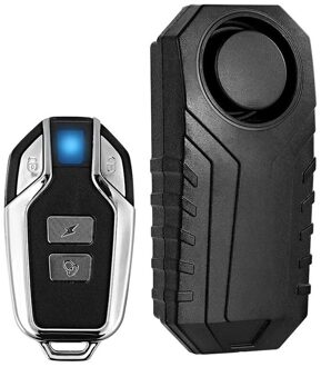 113Db Super Loud Draadloze Motorfiets Fiets Alarm Security Anti-Diefstal Alarm Met Afstandsbediening Waterdichte Zwart