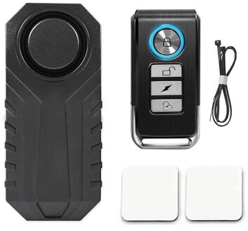 113dB Wireless Alarm Anti-Diefstal Trillingen Motor Fiets Waterdichte Veiligheid Sensoren Fiets Alarm Met Afstandsbediening