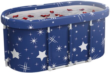 115 X60 X 51 Cm Opvouwbare Bad Volwassen Bad Universele Zwembad Spa Bad Vouw Geen Moeten Demonteren Volledige body Grote Bad blauw
