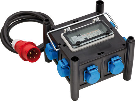 1153690600 power uitbreiding 2 m 7 AC-uitgang(en) Buiten Zwart, Blauw