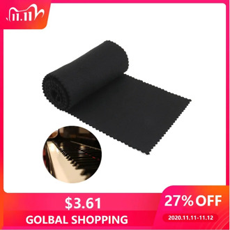 119 x 14cm High Quality Nylon + Cotton Black Soft Piano Keys Cover Keyboard Dust Covers for Any 88 Keys Piano or Keyboard
