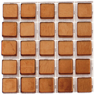 119x stuks mozaieken maken steentjes/tegels kleur brons 5 x 5 x 2 mm