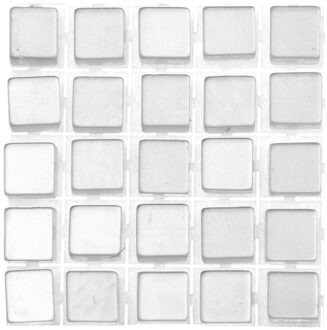 119x stuks mozaieken maken steentjes/tegels kleur grijs 5 x 5 x 2 mm