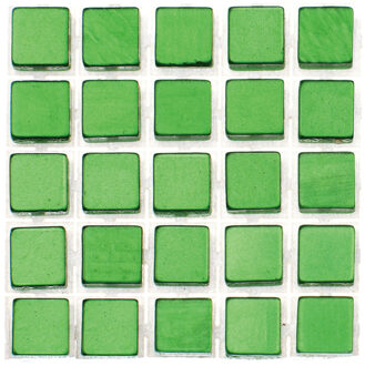 119x stuks mozaieken maken steentjes/tegels kleur groen 5 x 5 x 2 mm - Mozaiektegel