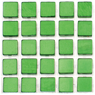 119x stuks mozaieken maken steentjes/tegels kleur groen 5 x 5 x 2 mm