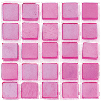119x stuks mozaieken maken steentjes/tegels kleur roze 5 x 5 x 2 mm