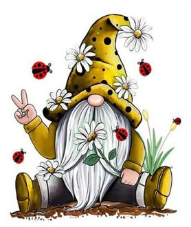 11CT Goblin Gnome Patroon Gestempeld Kruissteek Kit Katoenen Draad Handgemaakte Afdrukken Canvas Borduurwerk Set Diy Handwerken Home 06