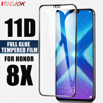 11D Full Glue Tempered Glass on the For Huawei Honor 8X Glass Screen Protector Cover for huawei honor8x Tempered Protective Film