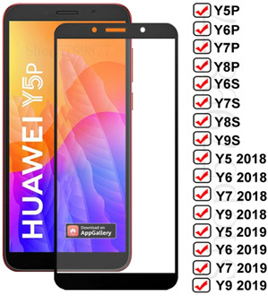 11D Protection Glass For Huawei Y5P Y6P Y7P Y8P Y6S Y8S Y9S Tempered Glass Y5 Lite Y6 2018 Y7 Pro Y9 Prime 2019 Screen Protector