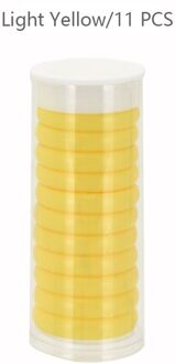 11Pcs 28Mm Hart Bindmiddel Ring Binding Schijven Diy Notebooks Planner Losse Blad Disc Paddestoel Gat Scrapbooking Ring School levert licht geel-11stk