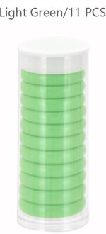 11Pcs 28Mm Hart Bindmiddel Ring Binding Schijven Diy Notebooks Planner Losse Blad Disc Paddestoel Gat Scrapbooking Ring School levert licht groen-11stk