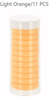 11Pcs 28Mm Hart Bindmiddel Ring Binding Schijven Diy Notebooks Planner Losse Blad Disc Paddestoel Gat Scrapbooking Ring School levert licht oranje-11stk