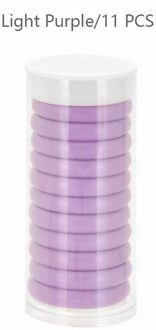 11Pcs 28Mm Hart Bindmiddel Ring Binding Schijven Diy Notebooks Planner Losse Blad Disc Paddestoel Gat Scrapbooking Ring School levert licht paars-11stk