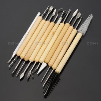 11pcs Burins Gereedschap Wax Aardewerk Klei Sculptuur Carving Modeling Tools DIY Craft Playdough Tool