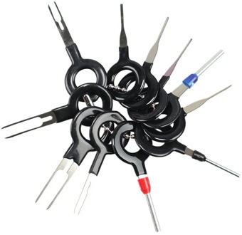 11PCS Terminal Removal Tool Car Electrical Wiring Crimp Connector Pin Extractor Kit Terminal Repair Picking Tool