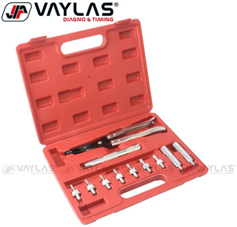 11Pcs Valve Oil Seal Removal Tools Set Auto Valve Extraction Pliers Valve Spring Pliers Tool Kit