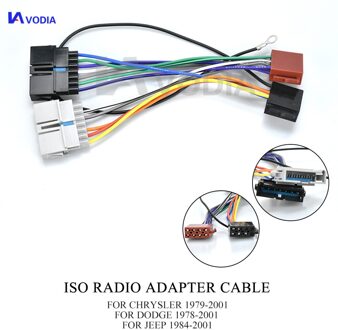 12-008 Iso Radio Adapter Voor Chrysler Dodge Jeep Radio Stereo Wire Kabel Kabelboom Connector Lead Loom Plug