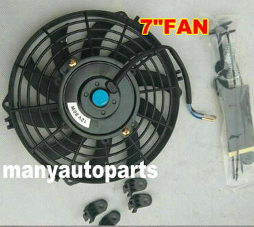 12 "12Inch Elektrische Radiator Slim Koelventilator Thermo Fan Universele & Montage Kits 7duim