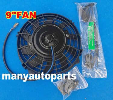 12 "12Inch Elektrische Radiator Slim Koelventilator Thermo Fan Universele & Montage Kits 9duim