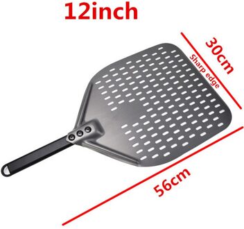 12 14 Inch Aluminium Pizza Schop Lange Steel Pastry Tool Pizza Schop Spatel Cake Bakken Flipper 12duim 56cm