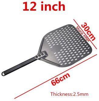 12 14 Inch Aluminium Pizza Schop Lange Steel Pastry Tool Pizza Schop Spatel Cake Bakken Flipper 12duim 66cm