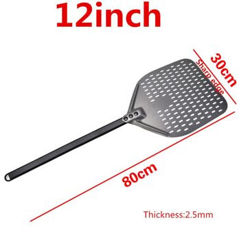 12 14 Inch Aluminium Pizza Schop Lange Steel Pastry Tool Pizza Schop Spatel Cake Bakken Flipper 12duim 80cm