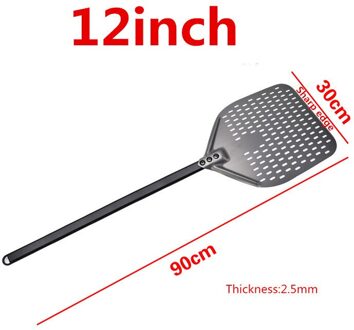 12 14 Inch Aluminium Pizza Schop Lange Steel Pastry Tool Pizza Schop Spatel Cake Bakken Flipper 12duim 90cm