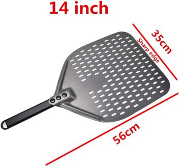 12 14 Inch Aluminium Pizza Schop Lange Steel Pastry Tool Pizza Schop Spatel Cake Bakken Flipper 14duim 56cm