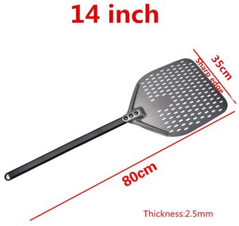 12 14 Inch Aluminium Pizza Schop Lange Steel Pastry Tool Pizza Schop Spatel Cake Bakken Flipper 14duim 80cm