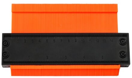 12/15/25Cm Multi-Functionele Contour Gauge Betegelen Laminaat Tegels Onregelmatige Rand Vormgeven Hout Meet Ruler tegels Laminaat Tegels 15cm / Oranje