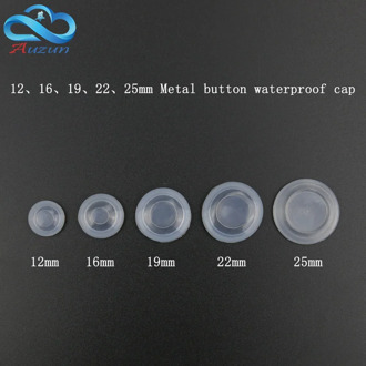 12/16/19/22mm metal button dustproof and waterproof cover plate rubber seal protective cover waterproof cap