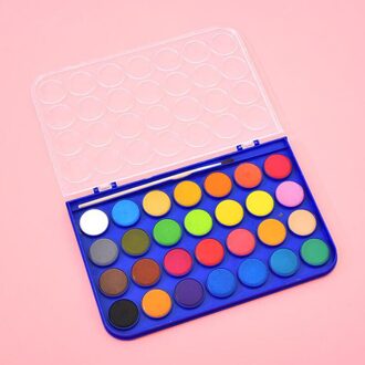 12/16/28 Kleuren Solid Aquarel Schildert Met Schilderen Borstel Voor Kinderen Diy Art Schilderij Tekening Gereedschap Set