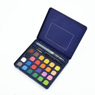12 18 24 36 Aquarel Pigment Effen Set Handgeschilderde Draagbare Kinderen Verpakking Art Supplies Kids School Briefpapier 24 kleur